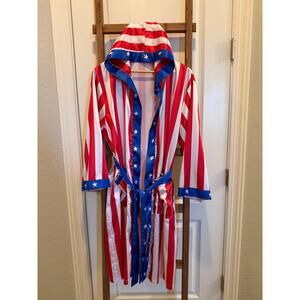 American Flag robe with hood-Stars and stripes-one size